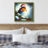 Toile Rouge-gorge de Noël 3 (Insitu(Chambre))