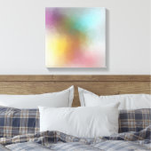 Toile Rouge Jaune bleu violet vert rose tendance moderne (Insitu(Chambre))