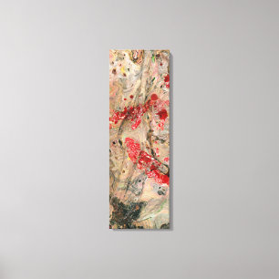 Toile Rouge moderne jaune vert Brown noir tendance