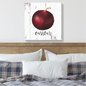 Toile ROUGE OIGNON Blanc Bois rustique Ferme Cuisine Art (Insitu(Chambre))