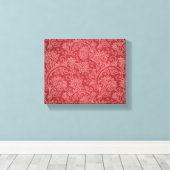 Toile Rouge Paisley Damask Designer Floral Classic (Insitu (Plancher de Bois))