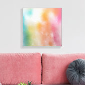 Toile Rouge rose bleu violet vert jaune moderne tendance (Insitu(Salon))