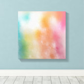 Toile Rouge rose bleu violet vert jaune moderne tendance (Insitu (Plancher de Bois))