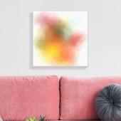 Toile Rouge rose jaune bleu violet vert moderne Abstrait (Insitu(Salon))