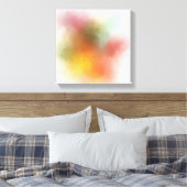 Toile Rouge rose jaune bleu violet vert moderne Abstrait (Insitu(Chambre))