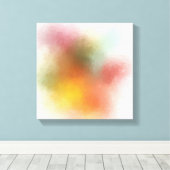 Toile Rouge rose jaune bleu violet vert moderne Abstrait (Insitu (Plancher de Bois))