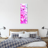 Toile Rouge rose violet bleu jaune vert tendance moderne (Insitu(Chambre))