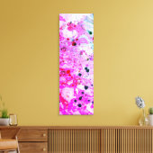 Toile Rouge rose violet bleu jaune vert tendance moderne (Insitu(Salon))