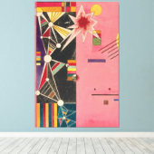 Toile Rouge rose Wassily Kandinsky (Insitu (Plancher de Bois))