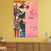 Toile Rouge rose Wassily Kandinsky (Insitu(Salon))