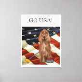 TOILE ROUGE SETTER CURLING  (Recto)