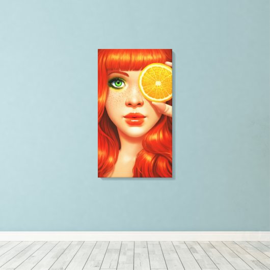 Toile RougeOrange (Insitu (Plancher de Bois))