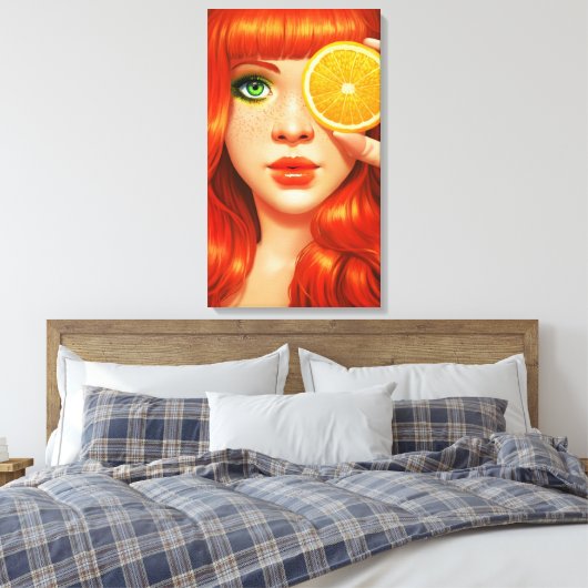 Toile RougeOrange (Insitu(Chambre))