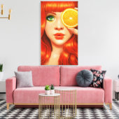 Toile RougeOrange (Insitu(Salon))