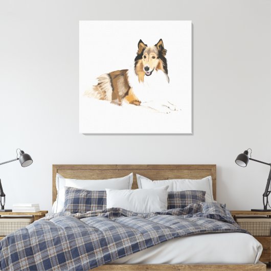 Toile Rough, Long Haired Collie (Insitu(Chambre))