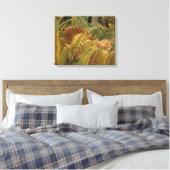 Toile Rousseau Jungle Tropical Tiger Art (Insitu(Chambre))
