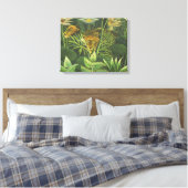 Toile Rousseau Tropical Jungle Lion Peinture (Insitu(Chambre))