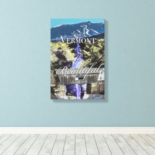 Toile Route 100, Vermont (Insitu (Plancher de Bois))