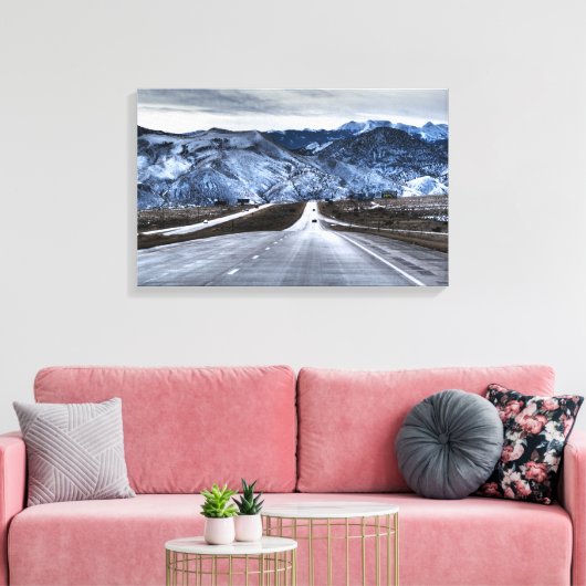 Toile Route 15 en hiver (Insitu(Salon))