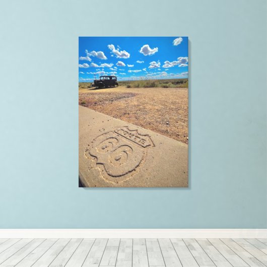 Toile route 66 (Insitu (Plancher de Bois))