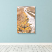 Toile Route à fleurs jaunes (Insitu (Plancher de Bois))