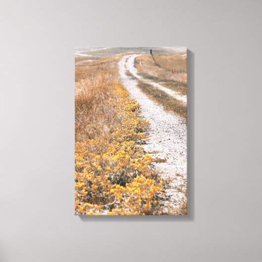 Toile Route à fleurs jaunes (Recto)