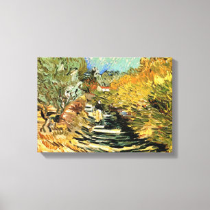 Toile Route à Saint-Rémy, figure féminine de Vincent van
