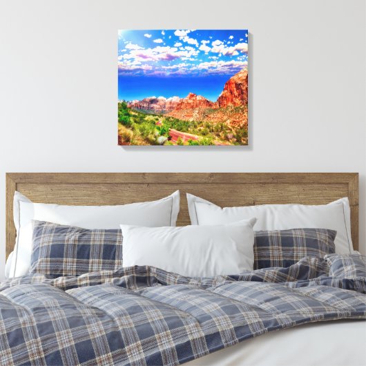 Toile Route à travers le parc national de Zion (Insitu(Chambre))