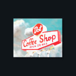 Toile Route américaine | Coffee Shop Sign<br><div class="desc">Route américaine | Coffee Shop Sign Artist : Naomi McCavitt</div>