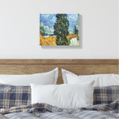 Toile Route avec cyprès de Van Gogh Impressionnisme (Insitu(Chambre))