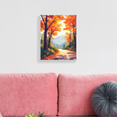 Toile Route d'automne | Feuilles de feuillage d'automne (Insitu(Salon))