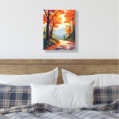 Toile Route d'automne | Feuilles de feuillage d'automne (Insitu(Chambre))