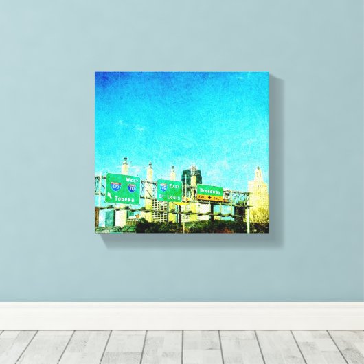 Toile Route de Kansas (Insitu (Plancher de Bois))