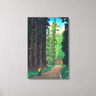 Toile Route de Nikko par Kawase Hasui Art japonais