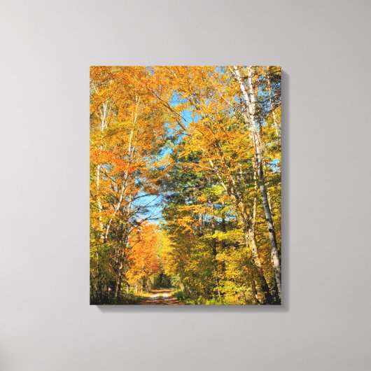Toile Route rurale Automne Colonnes New Hampshire (Recto)