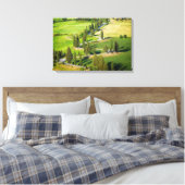 Toile Route sinueuse bordée de Cypress en Toscane (Insitu(Chambre))