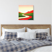 Toile Route sinueuse vers le soleil (Insitu(Chambre))