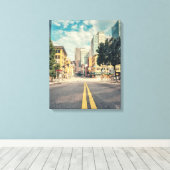 Toile Route vers le centre ville (Insitu (Plancher de Bois))