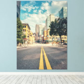 Toile Route vers le centre ville (Insitu (Plancher de Bois))