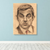 Toile Rowan Atkinson A.K.A M. Bean (Insitu (Plancher de Bois))