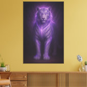 Toile Royal Blue Aura White Tiger – Supreme Presence (Insitu(Salon))