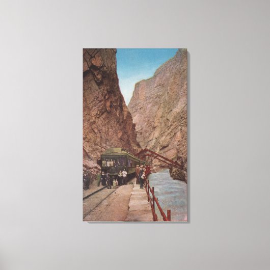 Toile Royal Gorge, CO - Vue du pont suspendu (Recto)