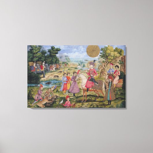 Toile Royal Hunt, d'Ispahan, Iran (Recto)