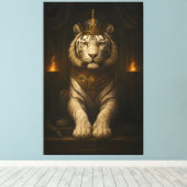Toile Royal White Tiger • Luxury Fine Art Canvas (Insitu (Plancher de Bois))