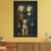 Toile Royal White Tiger Royalty Portrait | ManJiangHong (Insitu(Salon))