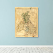 Toile Royaume-Uni d'Angleterre, d'Écosse et d'Irlande (Insitu (Plancher de Bois))