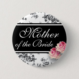 Toile Rozen Wedding Party Button