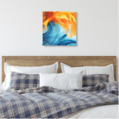 Toile Ruban bleu et jaune (Insitu(Chambre))