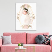 Toile Ruban de cadre ovale féminin et verdure de vacance (Insitu(Salon))