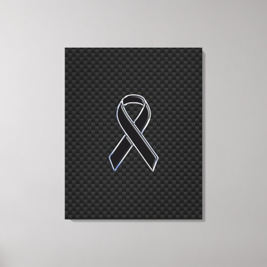 Toile Ruban de sensibilisation carbone noir fibreux (Recto)